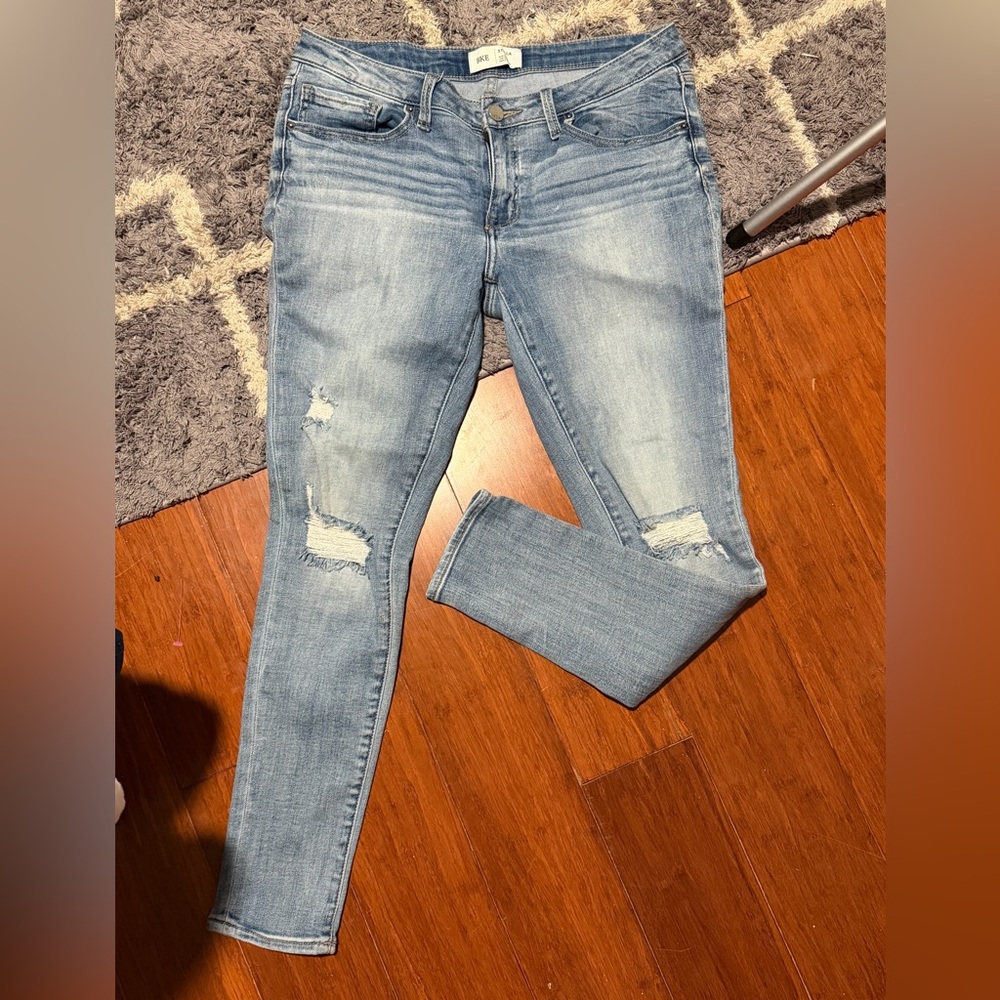 Y2K 2000s low rise buckle BKE skinny jeans 32